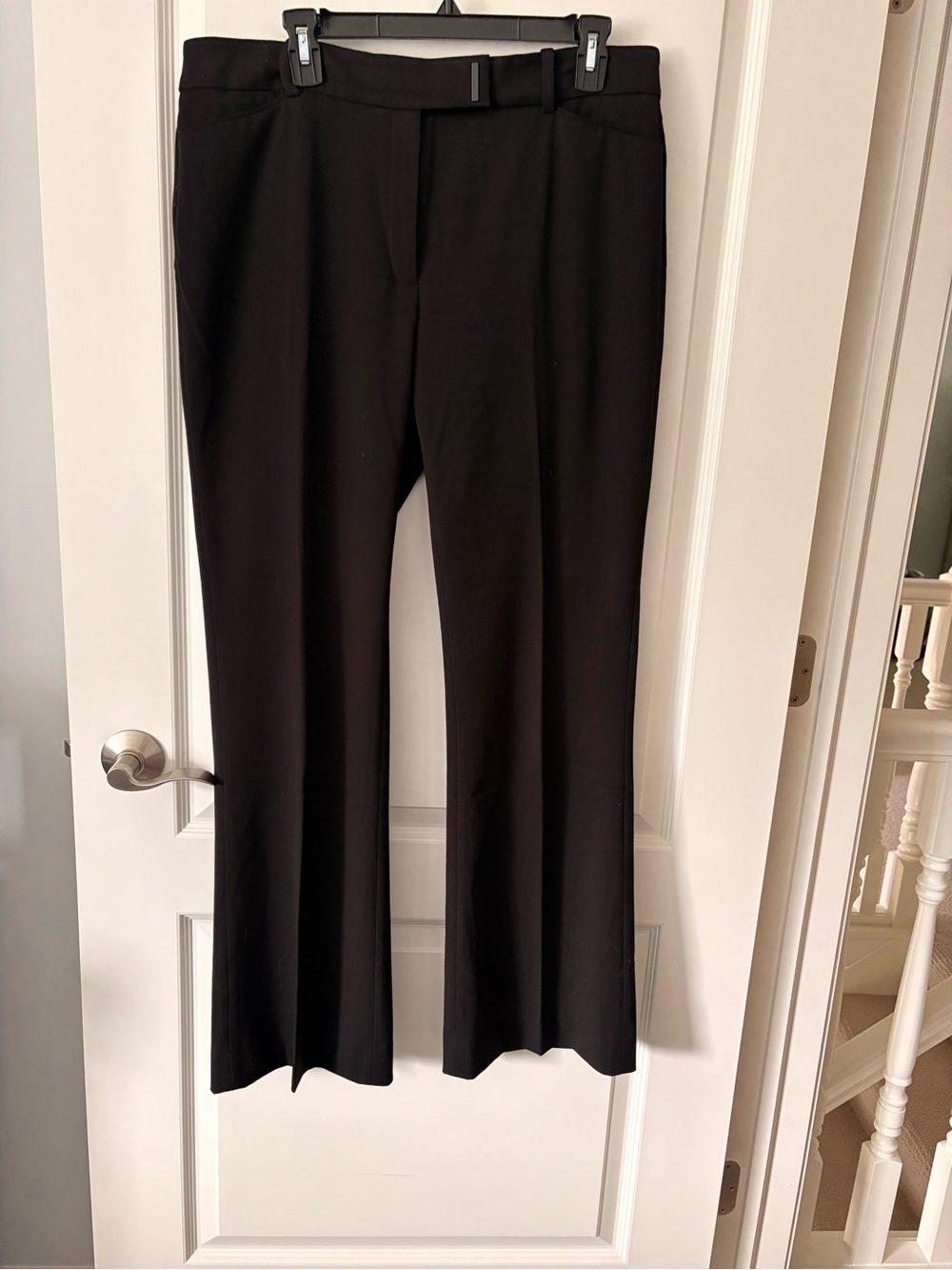 White House Black Market Black Boot-Cut Dress Pants